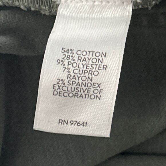 J Jill Women’s 12 Ankle Pants Green High Rise Embroidered - Picture 8 of 12